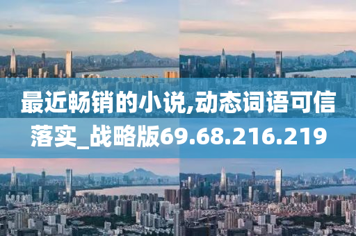 最近畅销的小说,动态词语可信落实_战略版69.68.216.219