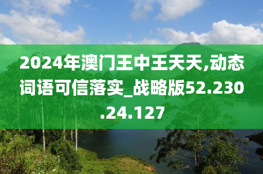 2024年澳门王中王天天,动态词语可信落实_战略版52.230.24.127