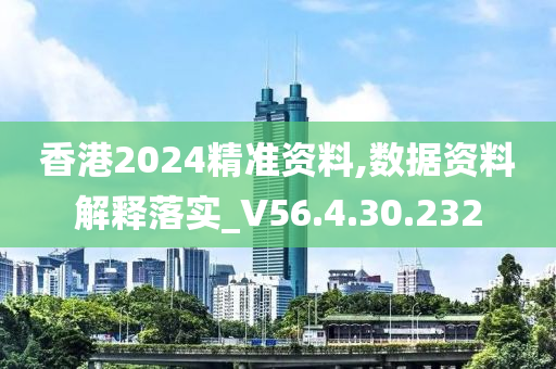 香港2024精准资料,数据资料解释落实_V56.4.30.232