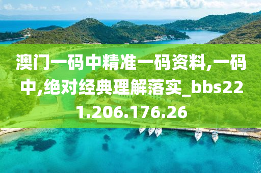 澳门一码中精准一码资料,一码中,绝对经典理解落实_bbs221.206.176.26