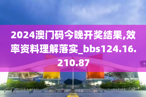 2024澳门码今晚开奖结果,效率资料理解落实_bbs124.16.210.87